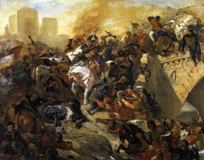 Eugene Delacroix The Battle of Taillebourg China oil painting art